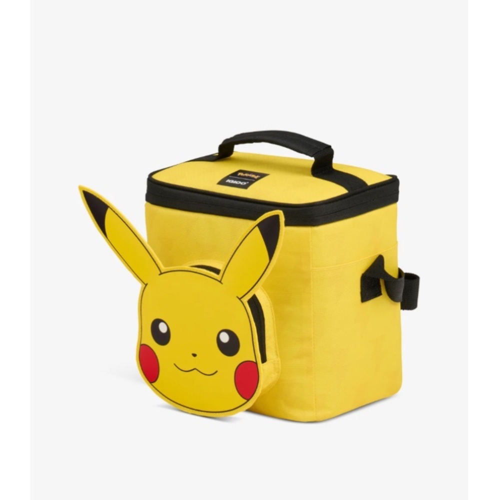 Pokemon Pikachu 9 Can Insulated Square Igloo Cooler Bag NWT